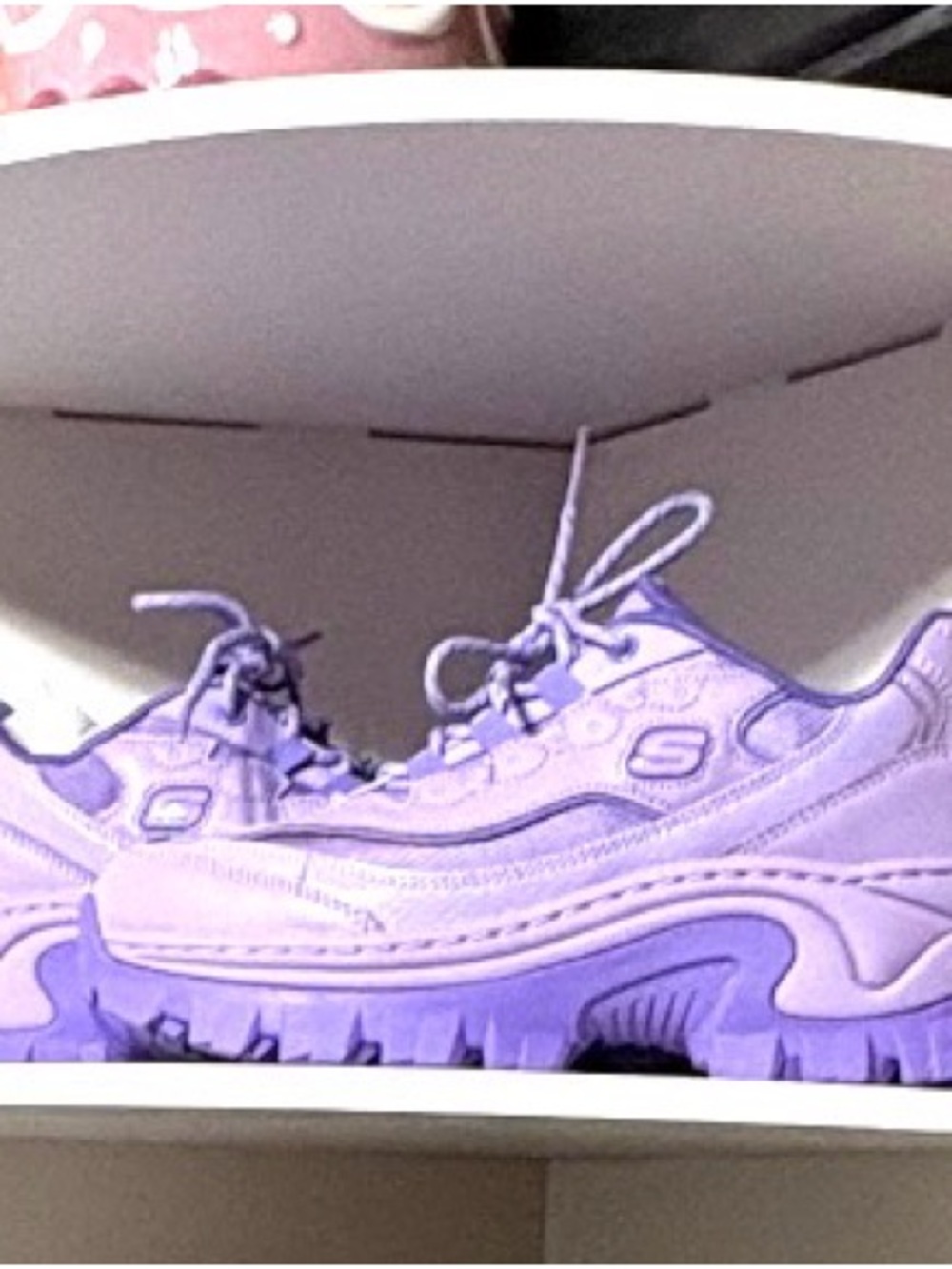 Skechers Women's Lavender Platform Trail Sneakers - Picture 6 of 6
